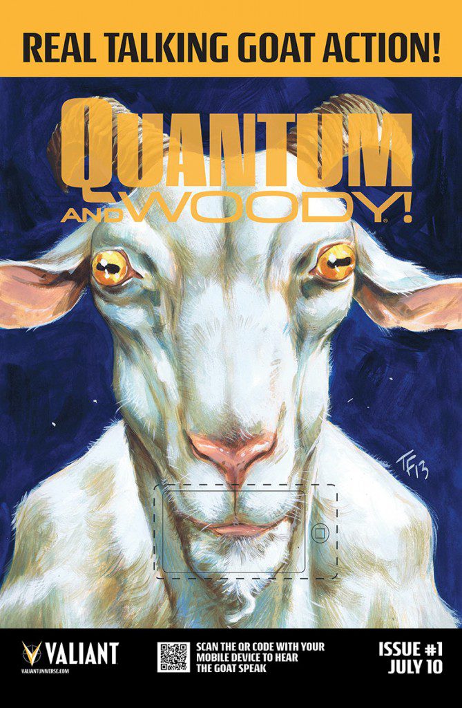 Valiant’s Quantum and Woody #1 to have talking goat variant…no, really