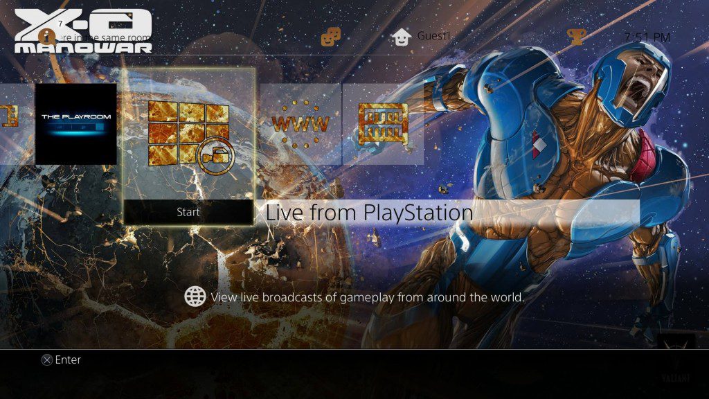 The Powell Group Creates Sony PlayStation 4 Themes for Valiant Entertainment’s X-O Manowar, Bloodshot, Harbinger and More!