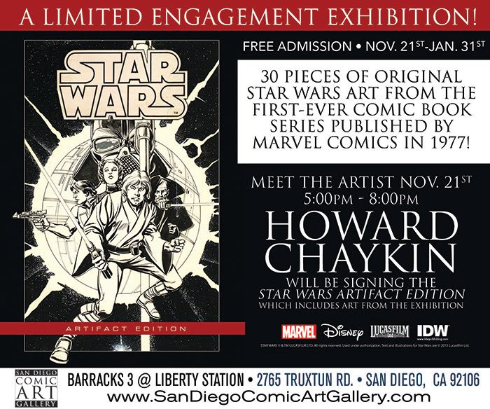 San Diego Comic Art Gallery Presents The Comic Book Art of Star Wars