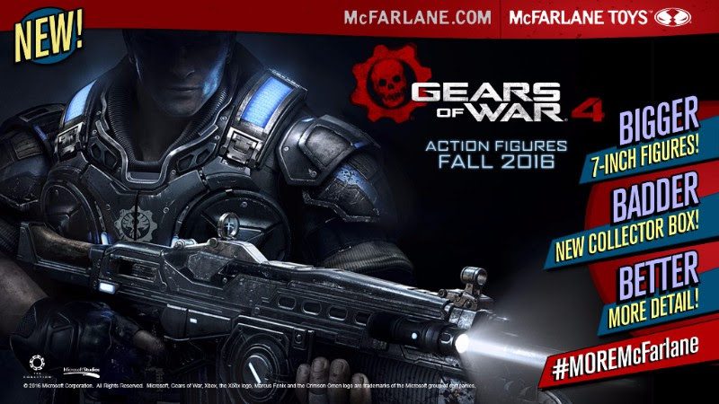 Toy Fair 2016: McFarlane Toys Declares War- Gears of War Action Figures Coming Soon Toy Fair 2016: McFarlane Toys Declares War- Gears of War Action Figures Coming Soon
