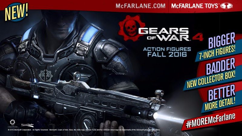 Toy Fair 2016: McFarlane Toys Declares War- Gears of War Action Figures Coming Soon