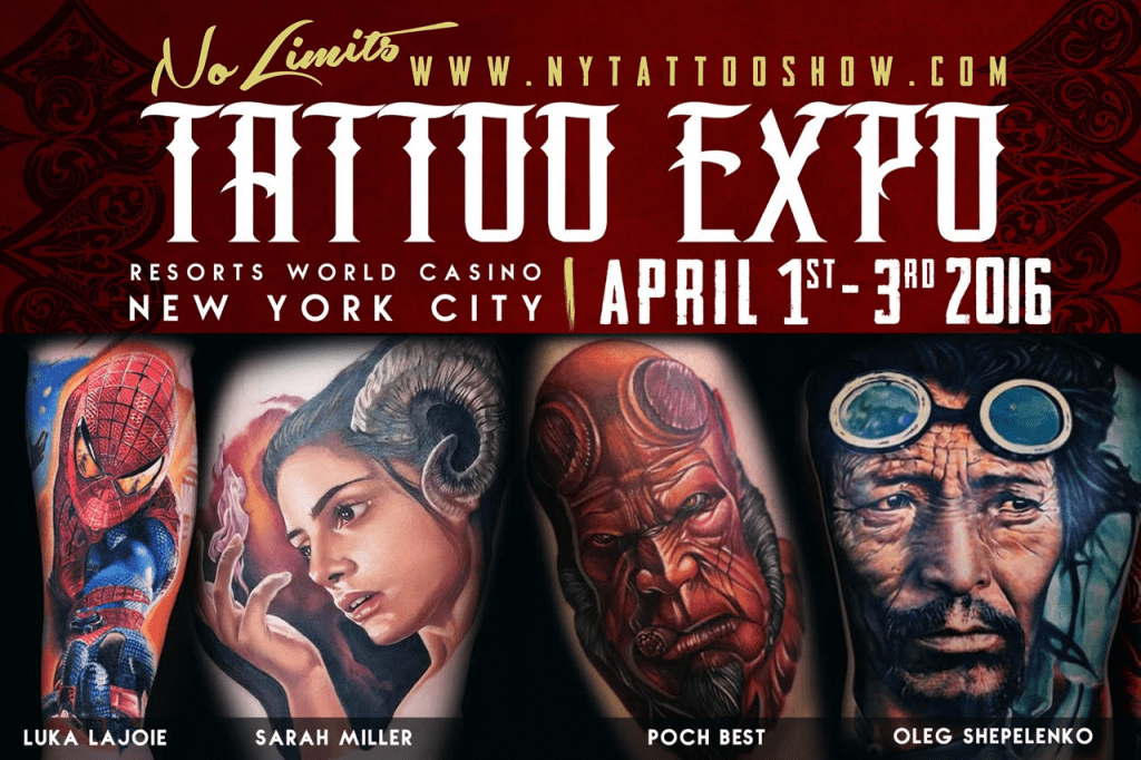 United Ink No Limits Tattoo Expo 2016 at Resorts World Casino NYC April 1st-3rd
