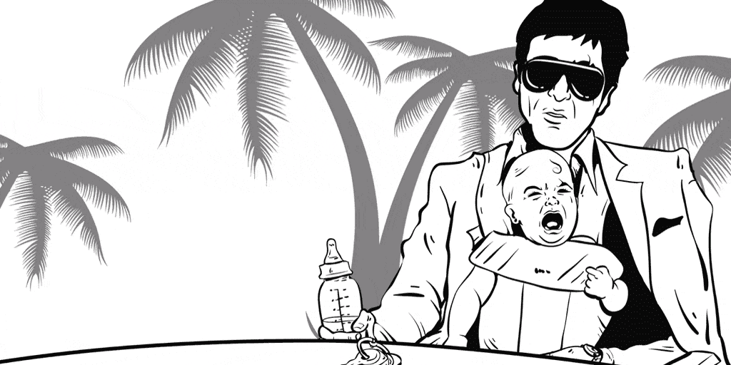 Stay at Home Scarface: A Gangster Coloring Book from The Devastator