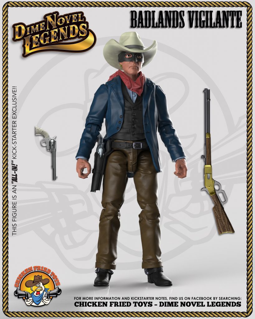 Let’s Kickstart This! Chicken Fried Toys Dime Novel Legends 1:18th Scale Western Themed Action Figures Let’s Kickstart This! Chicken Fried Toys Dime Novel Legends 1:18th Scale Western Themed Action Figures