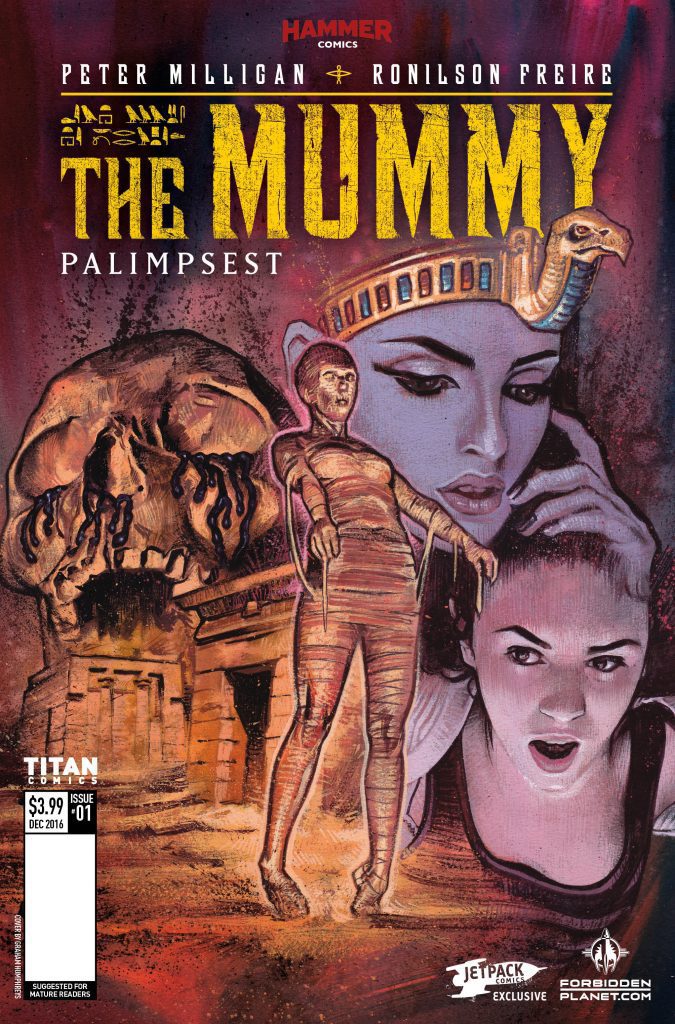 Titan Comics and Hammer Horrror Reveal Variant Cover for The Mummy #1 and More Titan Comics and Hammer Horrror Reveal Variant Cover for The Mummy #1 and More