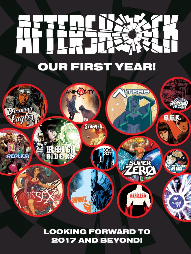 AfterShock Comics Set to Expand Titles After Successful 2016; New Series in the Works with Garth Ennis AfterShock Comics Set to Expand Titles After Successful 2016; New Series in the Works with Garth Ennis