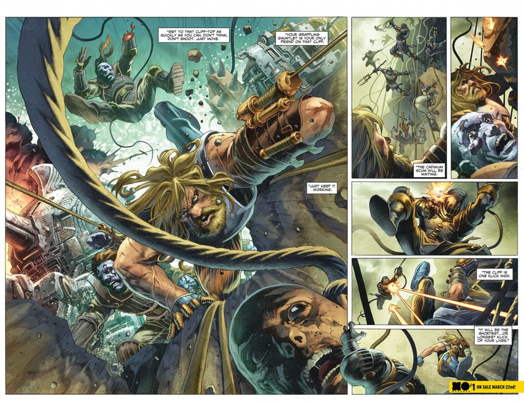 Valiant Unveils First Lettered Look Inside X-O Manowar #1 – On Sale March 22nd
