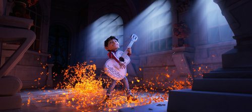 Progression Image 3 of 3: Final Frame..ASPIRING MUSICIAN — In Disney•Pixar’s “Coco,” Miguel (voice of newcomer Anthony Gonzalez) dreams of becoming an accomplished musician like the celebrated Ernesto de la Cruz (voice of Benjamin Bratt). But when he strums his idol’s guitar, he sets off a mysterious chain of events. Directed by Lee Unkrich, co-directed by Adrian Molina and produced by Darla K. Anderson, “Coco” opens in theaters Nov. 22, 2017.