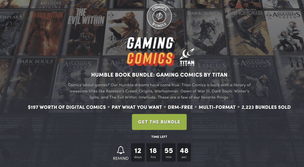 Titan Comics & Humble Bundle Present The Gaming Humble Comics Bundle