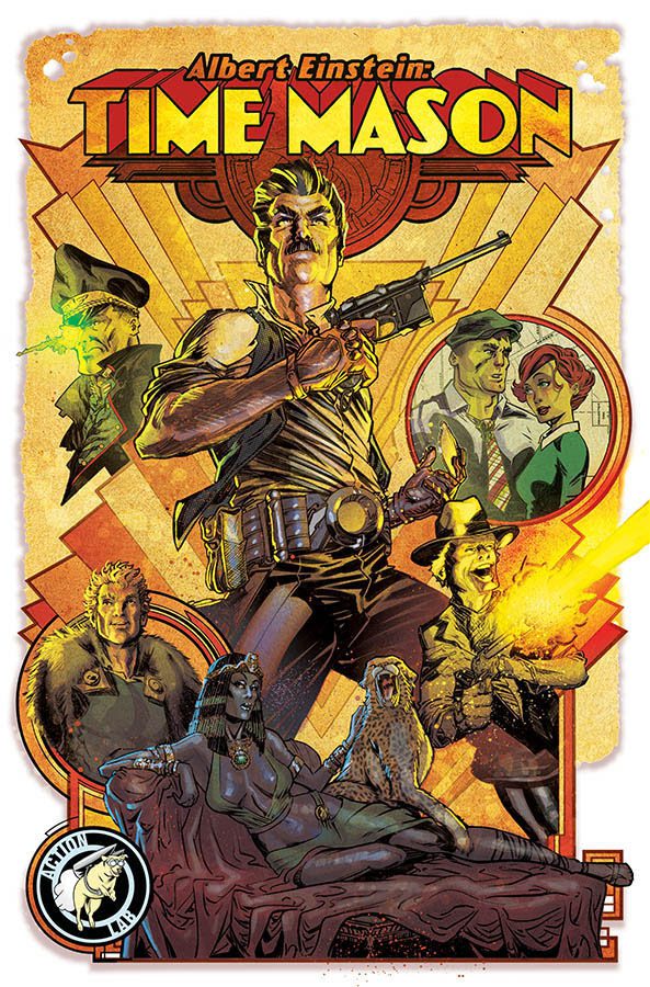 Albert Einstein: Time Mason Volume 1 – Raiders of the Lost Ark and Star Wars combine for an adventure through the ages Albert Einstein: Time Mason Volume 1 – Raiders of the Lost Ark and Star Wars combine for an adventure through the ages