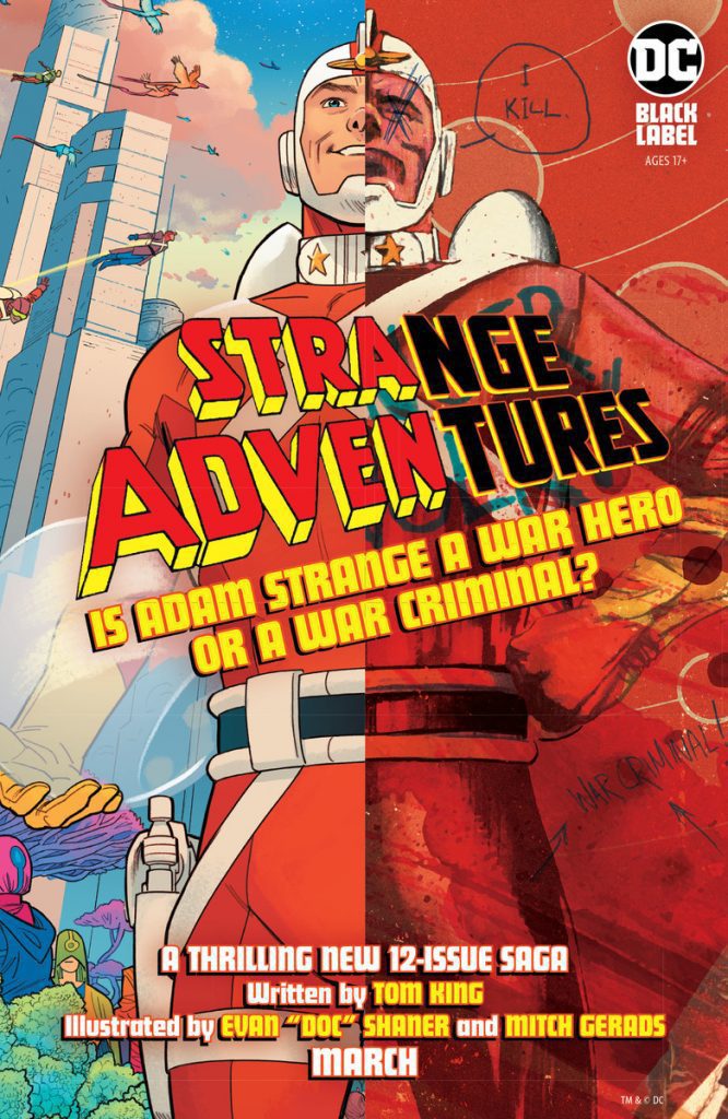 King, Gerads and Shaner’s Highly Anticipated ‘Strange Adventures’ Secures DC’s Black Label Treatment