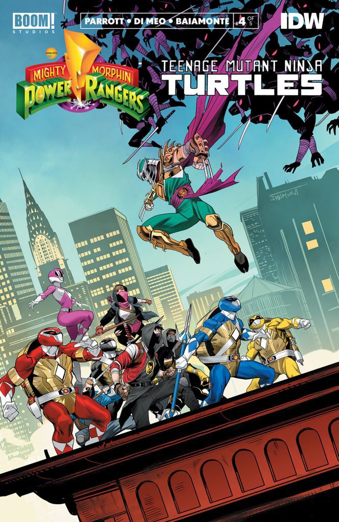 Comic Book Review: Mighty Morphin Power Rangers/Teenage Mutant Ninja Turtles #4 -Rangers in a Half Shell