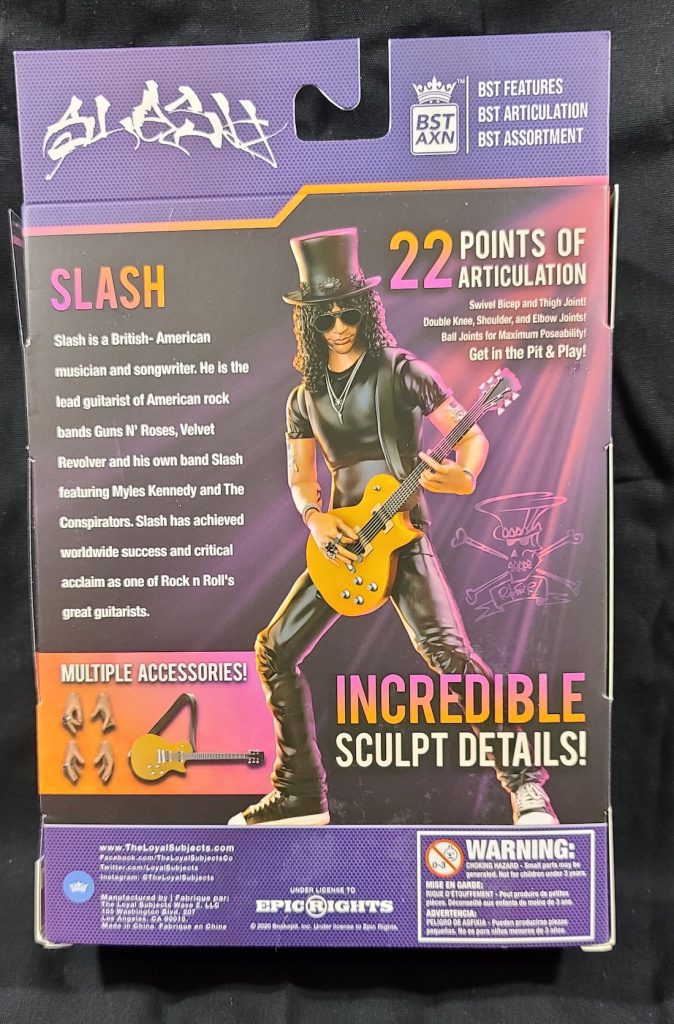 BST AXN Guns N' Roses Slash 5” Action Figure NEW GNR