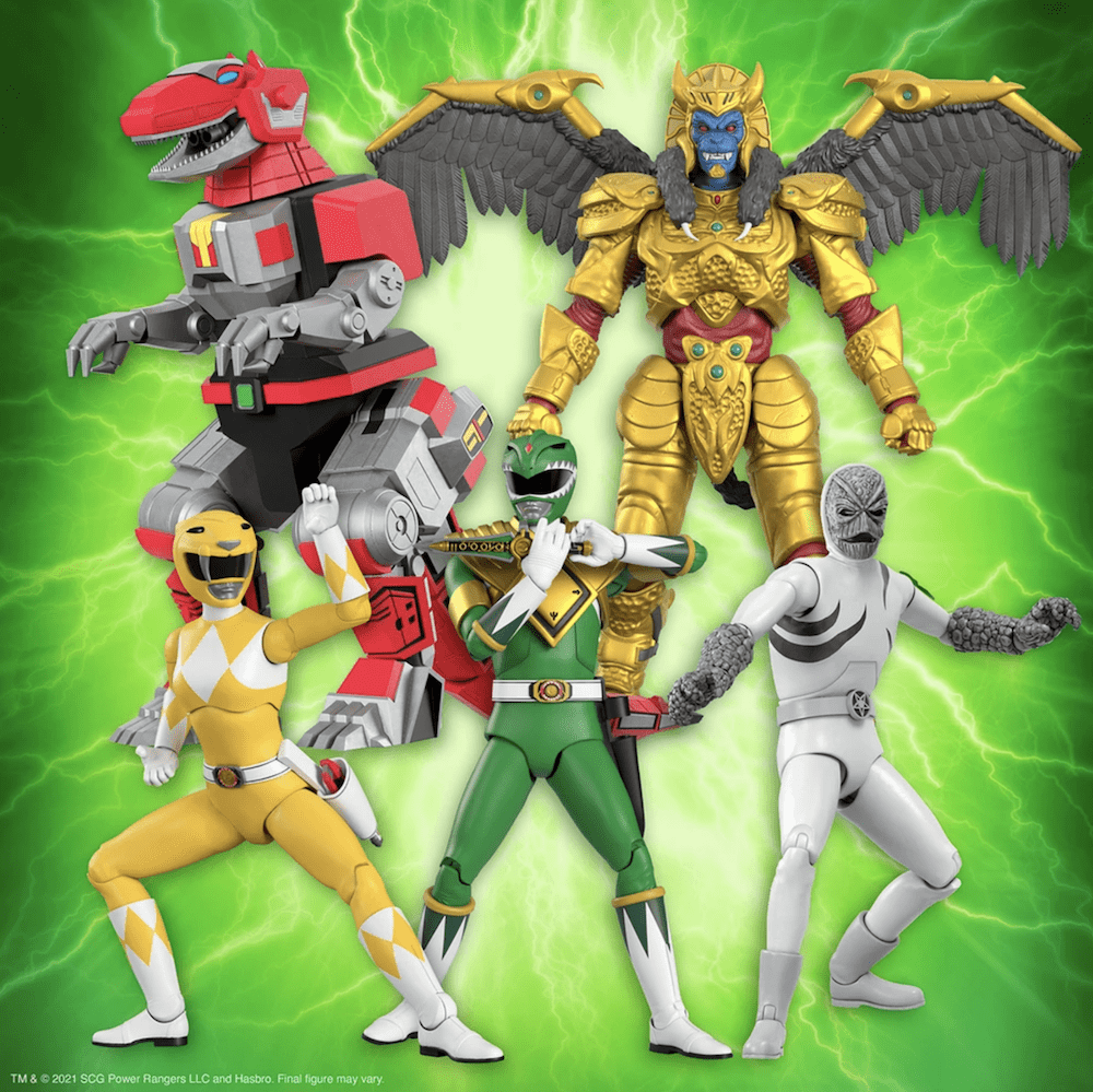 Super7 x Mighty Morphin Power Rangers ULTIMATES! Wave 1 Figures