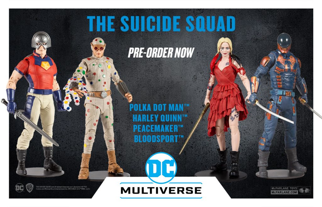 THE SUICIDE SQUAD MOVIE BUILD-A FIGURES ARE AVAILABLE NOW FOR PRE-ORDERS; COMING TO RETAILERS IN AUGUST