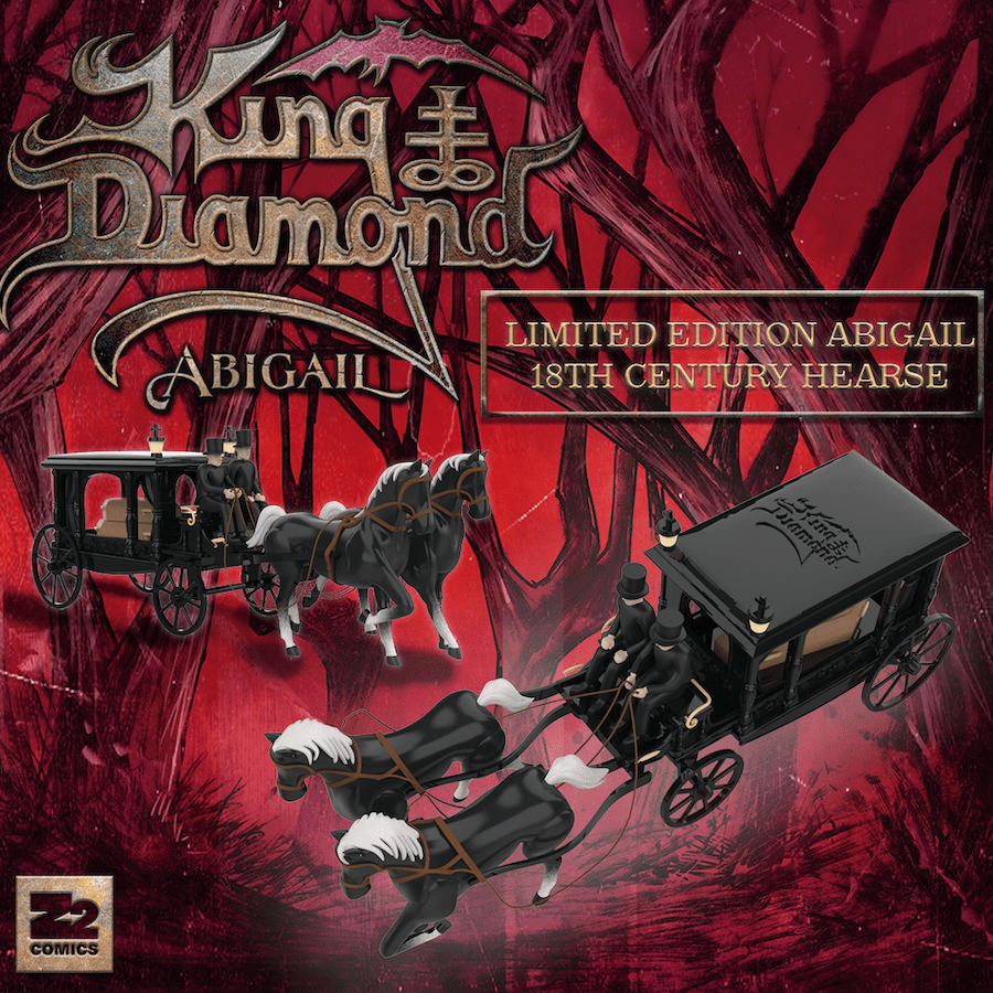 Z2 and King Diamond Announce Limited Edition Abigail 18th Century Hearse and Platinum Edition of Abigail Graphic Novel