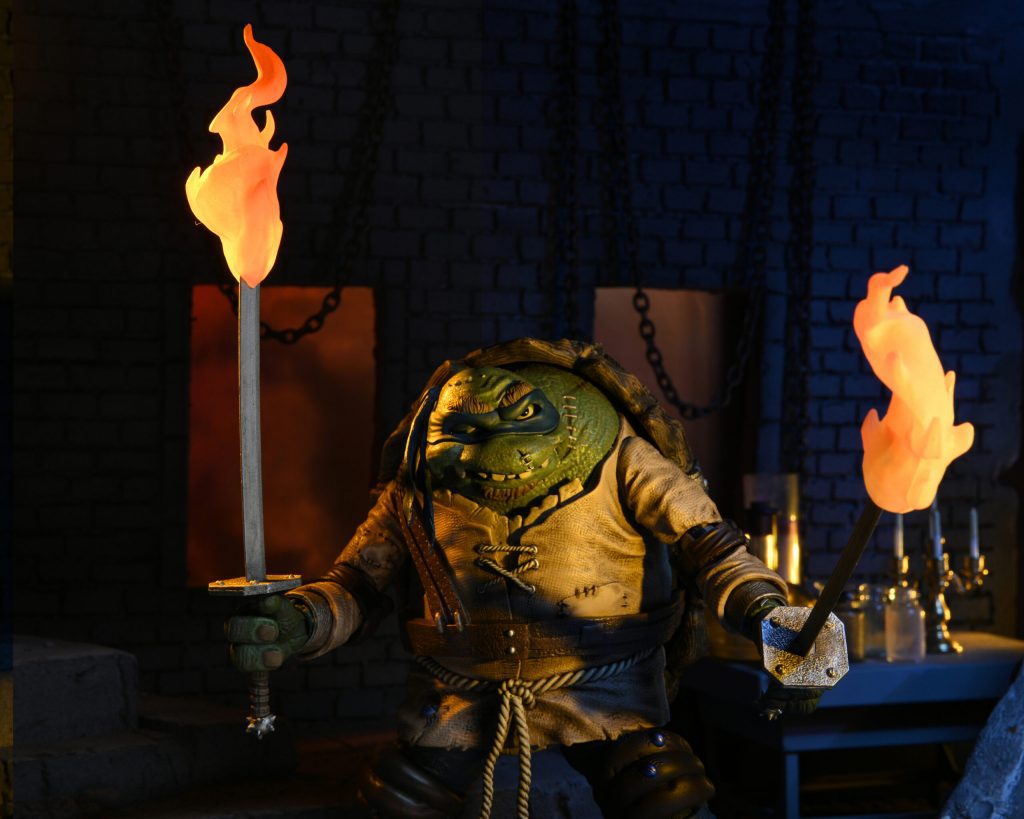 NECA Reveals Universal Monsters x Teenage Mutant Ninja Turtles Ultimate Leonardo as The Hunchback