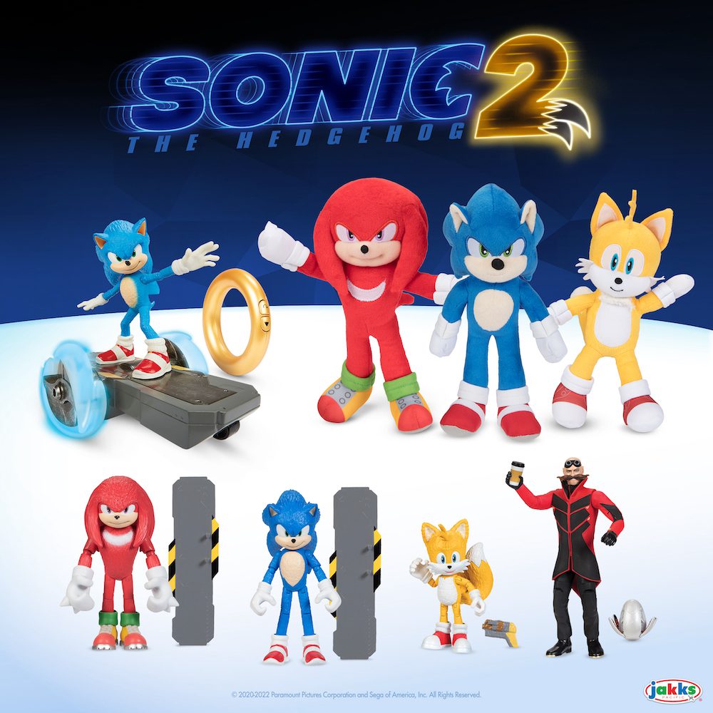 SEGA of America & Paramount Pictures Partner With JAKKS Pacific & Disguise to Unveil New Toys and Costumes for Sonic the Hedgehog 2