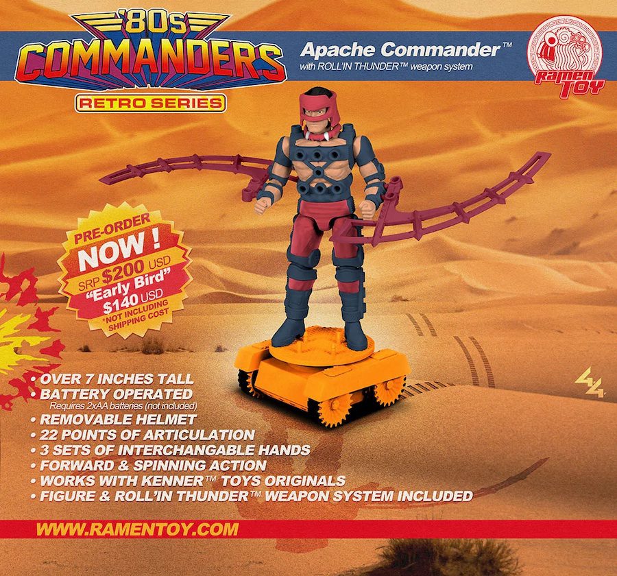 Ramen Toy 80’s Commanders Apache Commander (RETRO Series) Pre-Order Ramen Toy 80’s Commanders Apache Commander (RETRO Series) Pre-Order