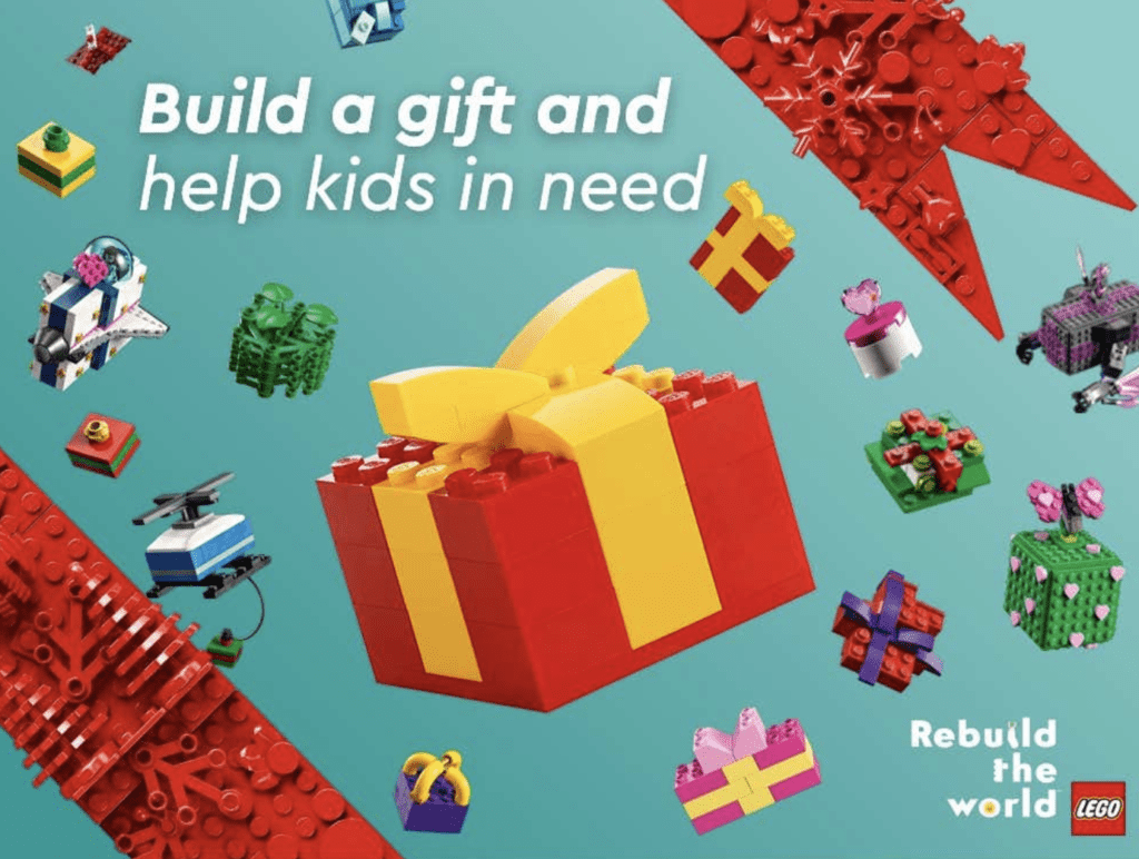 Build a Gift to Give a Gift with the LEGO Group to help two million children