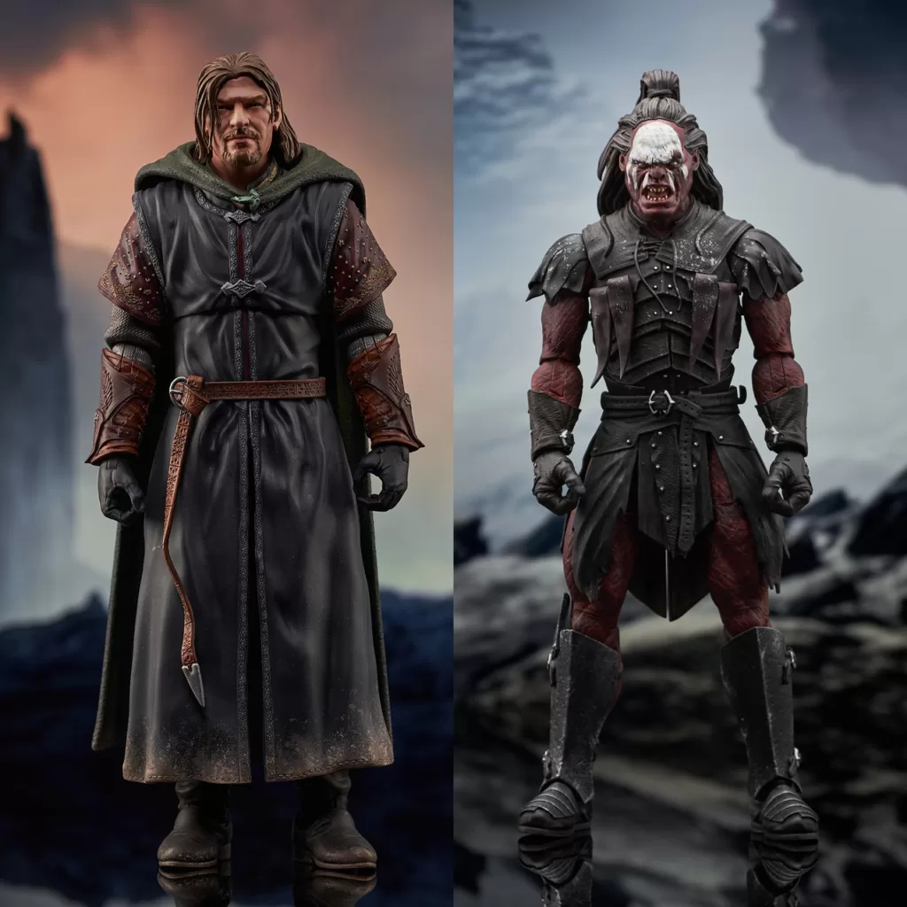 A Gondorian warrior joins the fellowship as Boromir and Lurtz Joins the Diamond Select Lineup