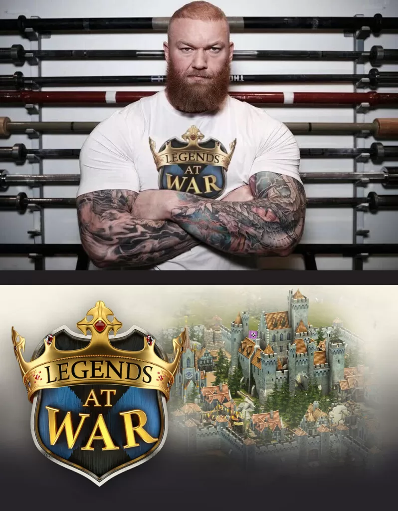 Hafthor Bjornsson (Thor), Game of Thrones Star and World’s Strongest Man Joins Legends at War, a Sabre Games Creation
