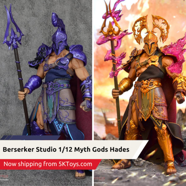 Berserker Studio 1/12 Myth Gods Wave 2 Hades Dark Version/Gold Version now shipping at 5KToys.com
