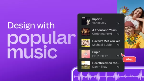 Canva Launches Popular Music Library to Supercharge Content Creation in Partnership with Warner Music Group, Merlin and More