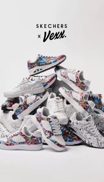 Skechers Joins Forces With Global Art Phenom Vexx