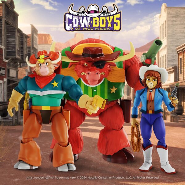 NACELLE REVEALS UDDER-LY AMAZING FIRST WAVE OF WILD WEST C.O.W.-BOYS OF MOO MESA ACTION FIGURES AND PRE-SALE DATE