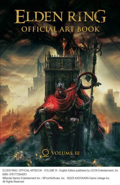 UDON Entertainment Announces Acquisition of Elden Ring: Official Art Book Volume III for English Publication in Fall 2025 UDON Entertainment Announces Acquisition of Elden Ring: Official Art Book Volume III for English Publication in Fall 2025