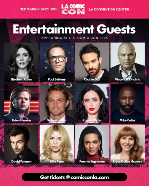 L.A. Comic Con Returns September 26–28 For Its 14th Annual Event – Featuring Marvel Stars, a Major Anime Activation, and Big Fan-Favorites in Film, TV, Gaming and Horror L.A. Comic Con Returns September 26–28 For Its 14th Annual Event – Featuring Marvel Stars, a Major Anime Activation, and Big Fan-Favorites in Film, TV, Gaming and Horror